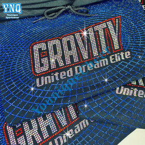 素晴らしいチアリーダー用ラインストーン転写、チアリーダー用ラインストーンTシャツ、カスタムラインストーンTシャツパターン（女の子向け） - Product Image 2