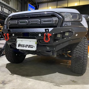 BUMPER <span class=keywords><strong>2021</strong></span> Ranger <span class=keywords><strong>Hilux</strong></span> NP300 Dmax Triton BLACK Powder Coat Material Q235 Acero Pajero Parachoques delantero Tacoma 2019 Parachoques delantero - Product Image 6