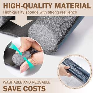 Bandeaux d'étanchéité pour bas de porte sans colle, anti-intempéries, coupe-vent, revêtement insonorisant, mousse anti-courant d'air pour porte - Product Image 4