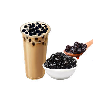 Perles de tapioca noires de haute qualité pour Bubble Tea, thé au lait, boules moelleuses, vente en gros, marque YUECHUANXIANG, durée de conservation de 12 mois - Product Image 2