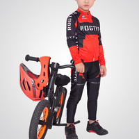 Vêtements de cyclisme respirants et légers pour enfants, combinaison de course à manches longues pour le patinage à roulettes, avec logo imprimé à la main