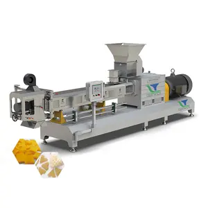 Fried Snack Food Processing Line 2D 3D Starch Pellet Snack Extruder Machine