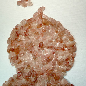 Decorazione Murale 3D Wu Lou in Cristallo di Quarzo Fragola Naturale Fatto a Mano per Fortuna e Prosperità - Product Image 4