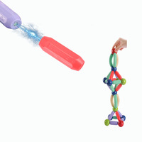 Ensemble de blocs de construction magnétiques permanents pour enfants, bâtonnets et billes magnétiques, jouet éducatif pour enfants, jeu de fidget magique, coffret cadeau, soudage