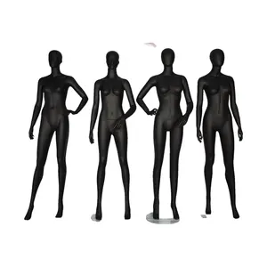 Offre Spéciale En Fiber De Verre Matériau Noir Complet Du Corps Féminin Mannequin Pour L'affichage