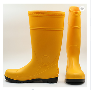 Stivali da <span class=keywords><strong>pioggia</strong></span> impermeabili da <span class=keywords><strong>uomo</strong></span> in giallo e blu con Logo personalizzato accettato scarpe in PVC economiche con puntali di sicurezza stivali da <span class=keywords><strong>pioggia</strong></span> - Product Image 3