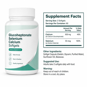 Capsules molles personnalisables de vitamine C de qualité alimentaire, calcium, AKG et mélange probiotique pour une densité osseuse améliorée - Product Image 6
