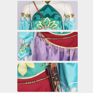 Disfraz de <span class=keywords><strong>Cosplay</strong></span> de <span class=keywords><strong>Link</strong></span> de la Leyenda de <span class=keywords><strong>Zelda</strong></span> de Yinuoxin para Adultos, para Fiestas de Halloween, Material de Poliéster - Product Image 5