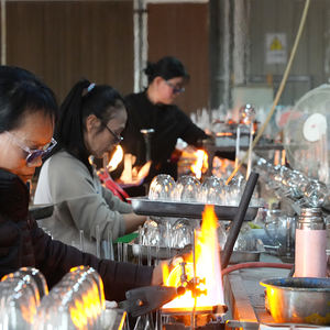 كوب زجاجي 80 صداق/كوب زجاجي بجدار مزدوج مع قاعدة خشبية - Product Image 5