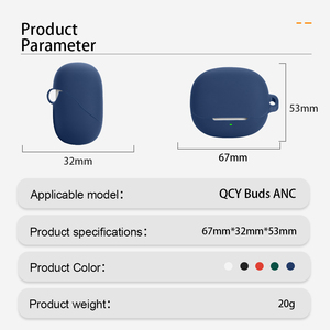 Funda protectora de silicona para QCY Buds <span class=keywords><strong>ANC</strong></span> Wireless TWS Earbuds Shell para <span class=keywords><strong>Airpods</strong></span> <span class=keywords><strong>Pro</strong></span> Cover Fundas para auriculares - Product Image 3