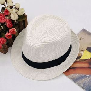 Chapeaux Fedora en paille pour enfants, pas chers, pour le printemps et l'automne, pour les sports de plein air - Product Image 4