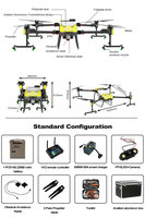 Caractéristique de pulvérisation intelligente de point ab de vol automatique de sécurité élevée de construction agricole fiable de fibre de carbone de pulvérisateur de bourdon