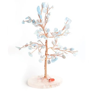 <b>Crystal</b> <b>Tree</b> Ornament With Agate Base Handmade DIY Craft Home Office Desk Decoration Wishing <b>Tree</b> Money <b>Tree</b> - Product Image 1