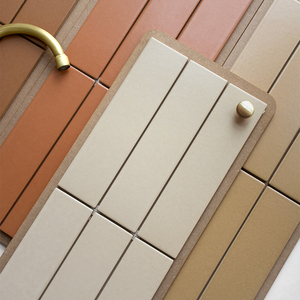 Carreaux de fond pour magasin de vêtements Maillard Café Bande de couleur unie pour cuisine et salle de bain Carrelages pour B & B - Product Image 3
