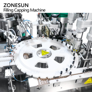 Machine de remplissage et de bouchage automatique de flacons roll-on pour cosmétiques et parfums ZONESUN ZS-AFC70 avec pompe péristaltique rotative servo à double tête - Product Image 6