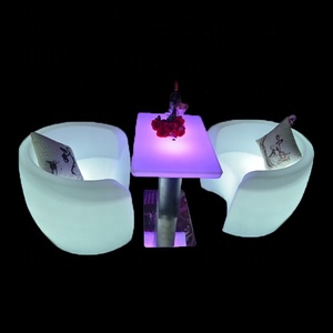 Led Thắp Sáng Nhà Hàng Bàn Ăn <span class=keywords><strong>Pub</strong></span> Với Chiếu Sáng Glowing Bar <span class=keywords><strong>Stools</strong></span> Led Tổ Chức Sự Kiện Nội Thất - Product Image 4