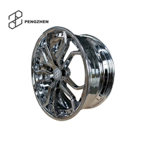 PENGZHEN Harga EXW 2 Buah Velg Hitam Krom Forged Alloy Double Five Spoke 5x120  17 18 19 Inch Rims Wheel-rims Jant untuk bmw E90