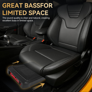 Podofo Nouveau - Haut-parleur de caisson de basses de voiture fin 8*12 SLIM alimenté 12V Caisson de basses de voiture 100W Audio de voiture Sous le siège Woofer Automobile - Product Image 5