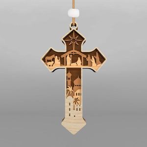Decoration Christian <b>Easter</b> He Is Risen Wooden Hanging Decor - Product Image 4