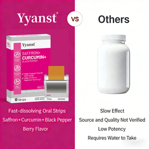 Tiras Orales de Azafrán Personalizadas en Stock, 10 Unidades, Extractos Vegetales, Aptas para Veganos, Favorecen la Harmonía Digestiva para Adultos, Bienestar Diario - Product Image 3