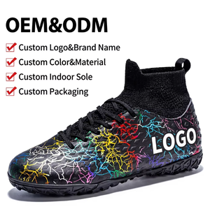 Alekaor - <span class=keywords><strong>Botas</strong></span> de Fútbol para Niños, Unisex, AG FG, Parte Superior de PU, Suela Exterior, Zapatos Deportivos para Exteriores - Product Image 1