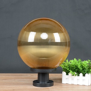 High Quality 250mm Ip44 Garden Waterproof Ball Shape Outdoor Pillar <strong>Post</strong> Led <strong>Fence</strong> <strong>Lights</strong> - Product Image 2