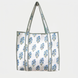 Sac fourre-tout en coton brodé bohème, ouvert en dessus, pour femmes, sac de shopping, utilisable toute l'année - Product Image 1