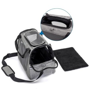 Borsa da viaggio per animali domestici: materiale resistente, design portatile, tracolla regolabile; ideale per trasportare animali domestici in modo sicuro. - Product Image 1