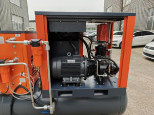 4in1 15KW 8Bar 2.2m/min 78CFM 永久磁石可変周波数スクリュー空冷式産業用エアコンプレッサー エアタンクモーター - Product Image 5