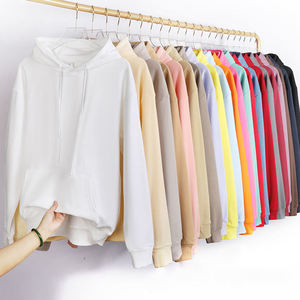 H5570 Fabricant de vêtements personnalisé 380 Gsm 100% coton Sweats à capuche unis Sweats à capuche pour femmes et hommes - Product Image 1