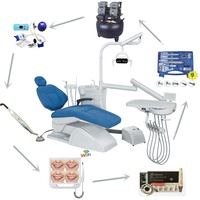 Certificat CE chaise de médecin dentaire portable en métal orl, chaise d'unité dentaire