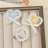 Tissu en dentelle pour loisirs créatifs, matériaux pour la fabrication de poupées, accessoires pour épingles à cheveux, morceaux de tissu carrés, décorations, ensemble de jouets DIY