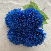 38 styles d'arrangements de fleurs en soie bleu royal pour la décoration de mariage, fleurs artificielles bleu marine