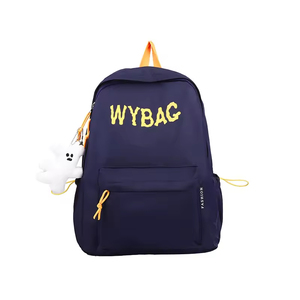 Customized Logo <b>Large</b>-Capacity Nylon <b>Backpack</b> Versatile Fashionable Student Schoolbag with Zipper Personalized for Students - Product Image 4