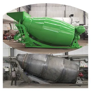 Good Quality Portable Mortar Mixer 8cbm Color Customizable Concrete Mixer With Pump