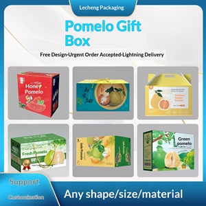 Custom Red Heart Pomelo <b>Gift</b> <b>Box</b> 2-4 Pack Fruit Shipping Carrier Wholesale <b>Empty</b> Packaging - Product Image 5