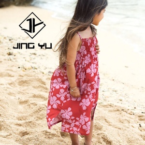 Vestido Hawaiano sin Mangas para Niñas Pequeñas con Estampado Hawaiano, Diseño Personalizado de Marca Propia - Product Image 5