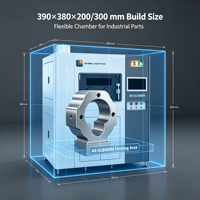 AX GLB400M Printer 3D Logam Industri Ukuran Besar SLM Otomatis Multi Material Konektivitas USB WiFi Presisi Tinggi Kecepatan Tinggi