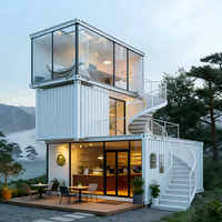 Maison modulaire en conteneur pour hôtel, gîte, restaurant, bar, avec aménagement flexible et installation rapide sur site