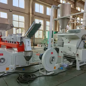 Lianshun Efficient WPC Plastic Granulators New Double Screw Design Wood Plastic Pelletizing Line Supplied to Russia