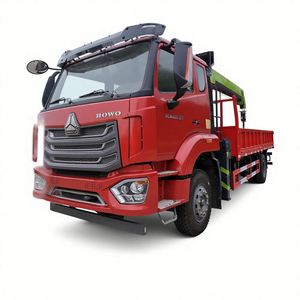 New H-O-W-O Truck With Crane 240 hp Durable 7tons 8tons 10tons Euro III LHD RHD Crane Machine <b>Cargo</b> Truck for Sale Good Quality - Product Image 1