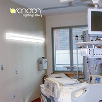 Lampe de chevet d'hôpital personnalisée avec plage de température de couleur 2700K-5000K, corps en aluminium, service OEM/ODM pour lampe de chevet d'hôpital et utilisation avec projecteur