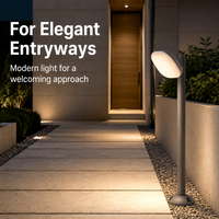 Lampadaire LED moderne pour extérieur, éclairage de jardin, éclairage paysager pour allée, pelouse, villa, cour, hôtel, complexe hôtelier, architecture