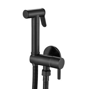 <span class=keywords><strong>PINEBAY</strong></span> Ensemble de douche mural moderne en laiton chromé poli avec douchette à main, pulvérisateur de bidet et robinet d'angle, écologique, pour usage hôtelier - Product Image 3