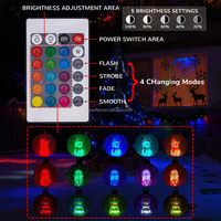 Nouvelles Boules de Noël Gonflables d'Extérieur avec Lumière LED et Bonhomme de Neige Intégré en PVC