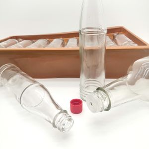 Botella de Vidrio Personalizada para Salsa Picante <span class=keywords><strong>Tabasco</strong></span> de 3 oz/90 <span class=keywords><strong>ml</strong></span>, Botellas Transparentes con Abertura Pequeña 13-415 y Tapas de Plástico Rojo PP - Product Image 4