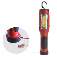 Linsheng 300/500 Lumens COB Portable magnétique et crochet travail lampe de poche lumière de travail Rechargeable LED pour voiture réparation Machine d'urgence