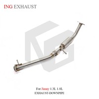 Tuyau de descente d'échappement à haut débit ING pour JIMNY 1.3L 1.8L 2013-2018 pièces de Performance automatique système de tuyaux d'échappement accessoires de voiture
