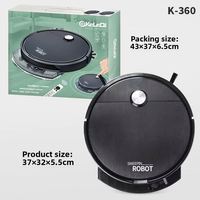 Koledi K360 USB Home Hotel Use Robot Aspirateur Télécommandé Automatique Balayage Humide Sec Aspirateur Prévu Réservoir d'Eau pour