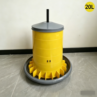 Mangeoires et abreuvoirs automatiques en plastique pour poulets, canards, oies, oiseaux, cailles et pigeons, toutes tailles : 9L, 12L, 20L, 22L